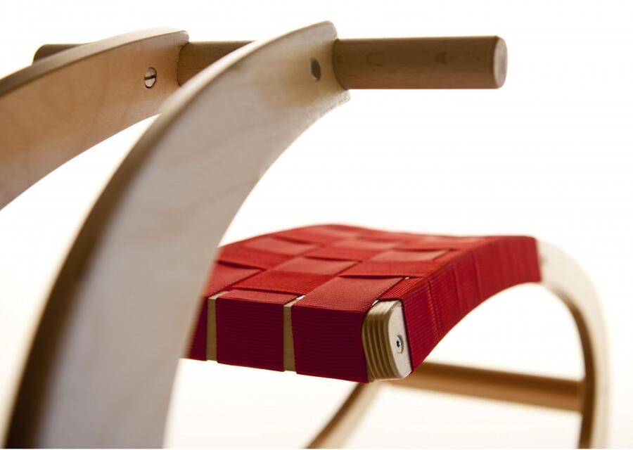 Dondolo in Legno Naturale per Bambini "Olga" di Srich   SOTTOCOSTO