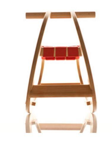 Dondolo in Legno Naturale per Bambini "Olga" di Srich   SOTTOCOSTO