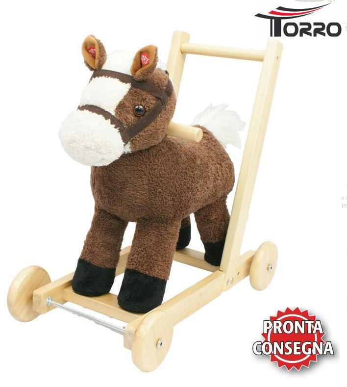 Camminatore per Bambini "Biffy" Cavallo Marrone con Musica di Torro  SOTTOCOSTO