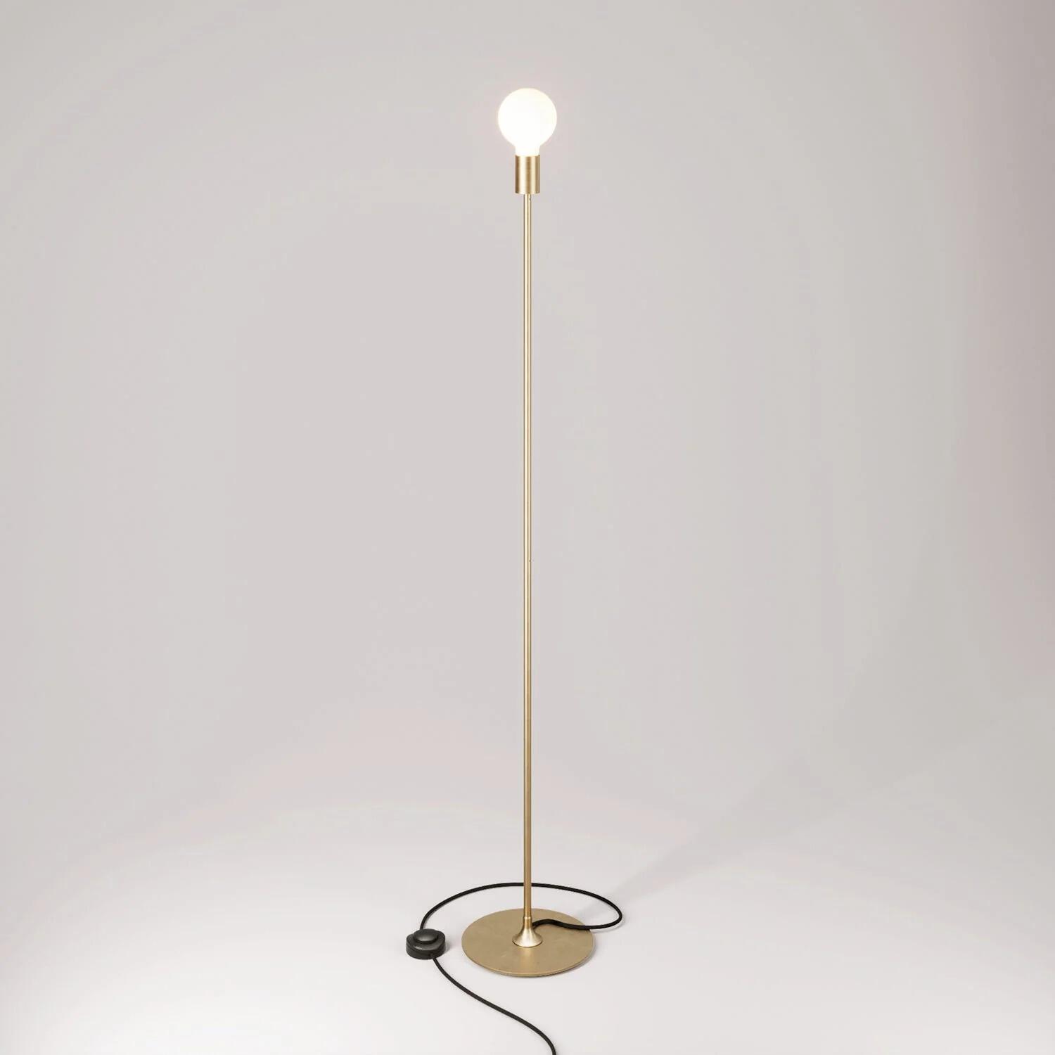 Lampada da terra in metallo MAG-Y con base tonda