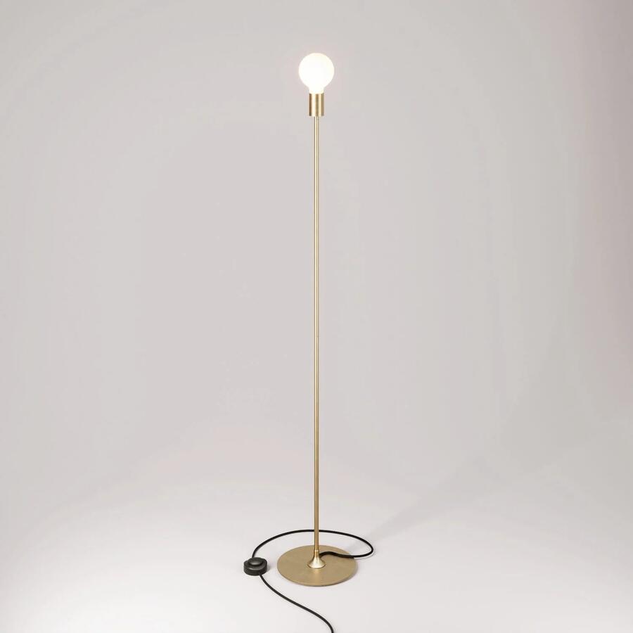 Lampada da terra in metallo MAG-Y con base tonda