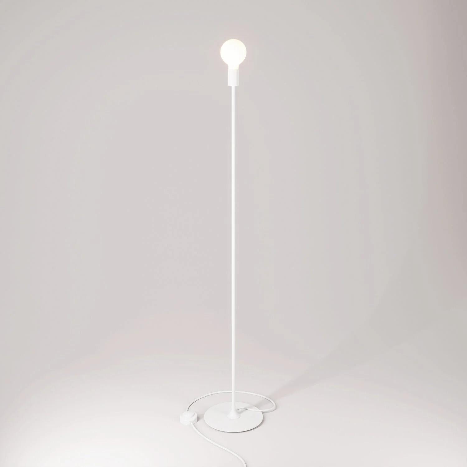 Lampada da terra in metallo MAG-Y con base tonda