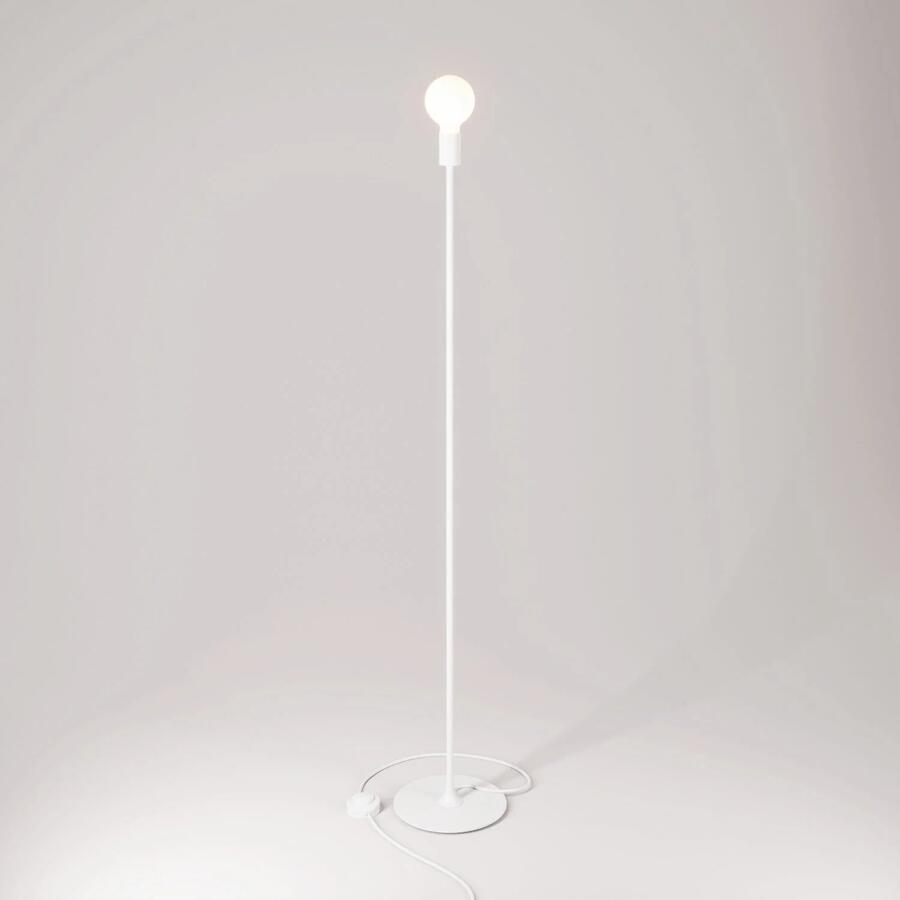 Lampada da terra in metallo MAG-Y con base tonda