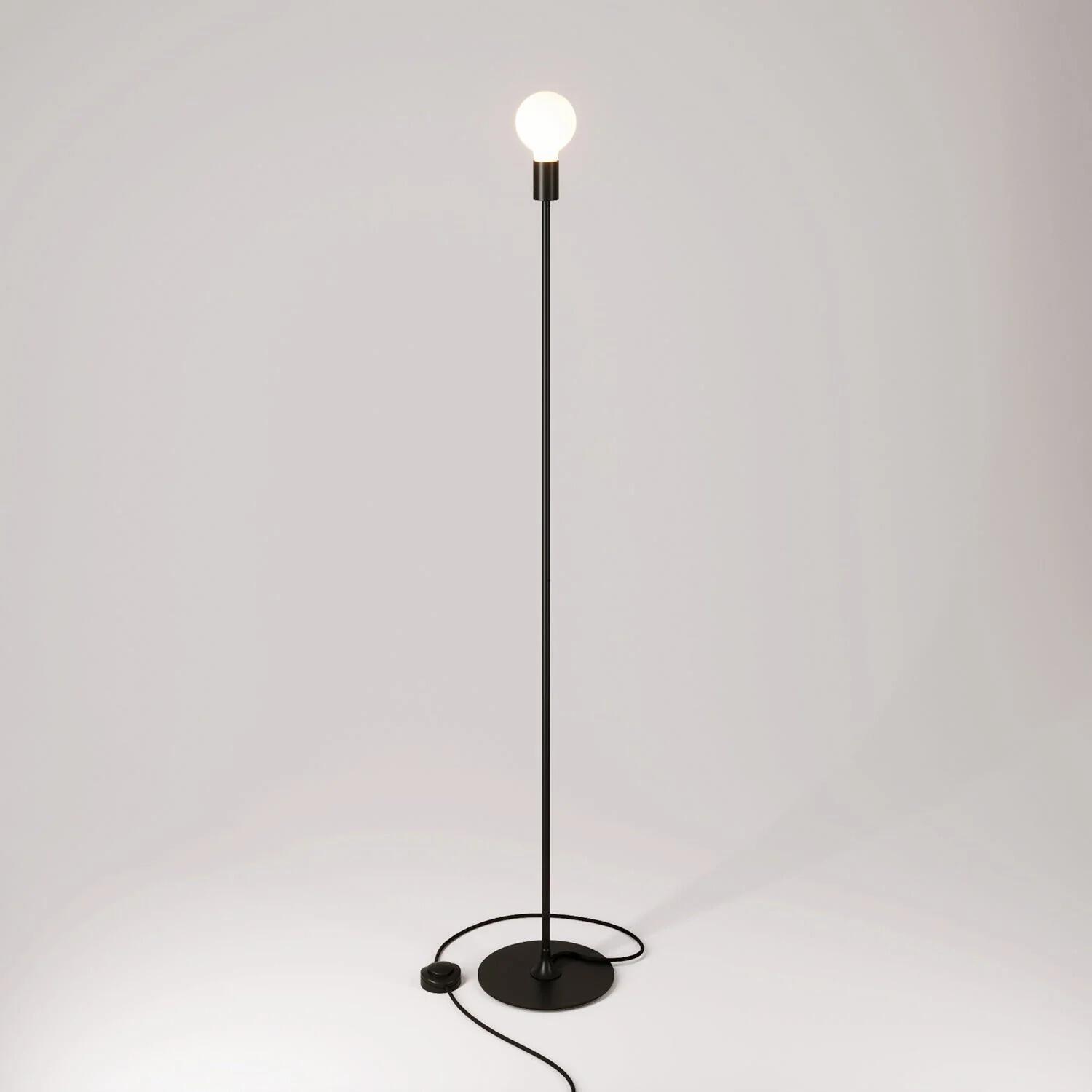 Lampada da terra in metallo MAG-Y con base tonda