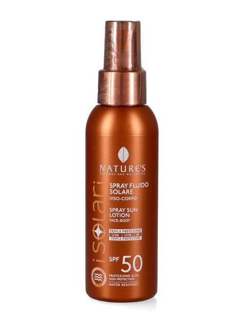 NATURE'S Solare Spray Fluido SPF 50 Viso - Corpo - TRAVEL SIZE 100 ml