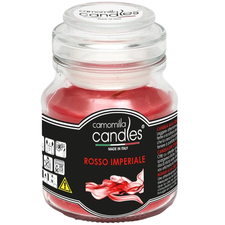 CAMOMILLA TORINO CANDELA VASETTO 115 GR ROSSO IMPERIALE 