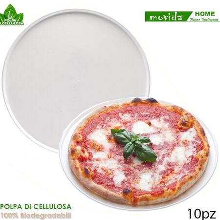 MOVIDA PIATTI BIO PIZZA 33 CM 10 PEZZI (Confezione da 10 pezzi) 