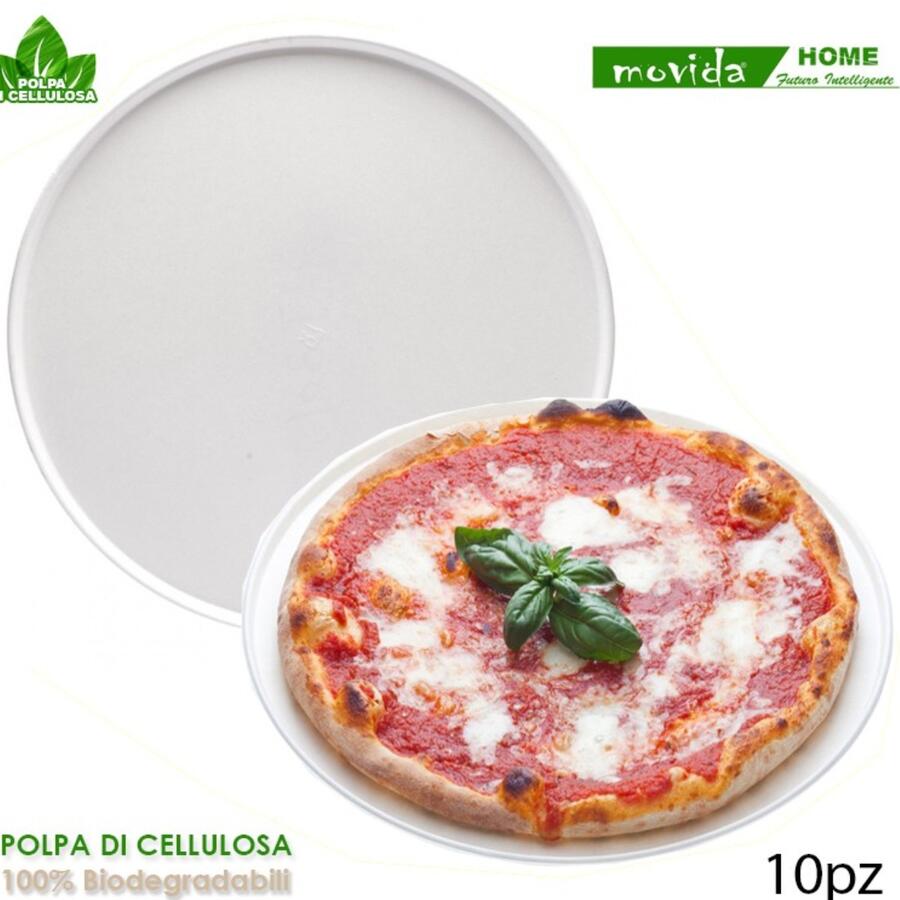 MOVIDA PIATTI BIO PIZZA 33 CM 10 PEZZI (Confezione da 10 pezzi) 