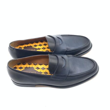 Doucal’s mocassino indigo decò