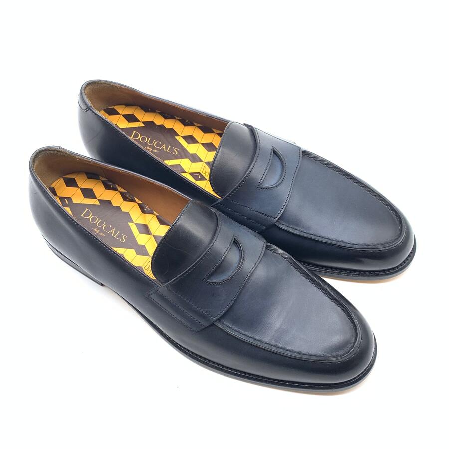 Doucal’s mocassino indigo decò