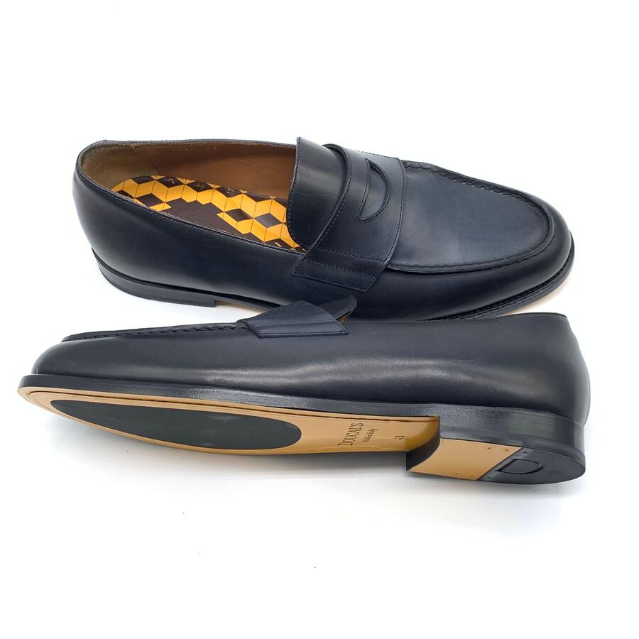 Doucal’s mocassino indigo decò