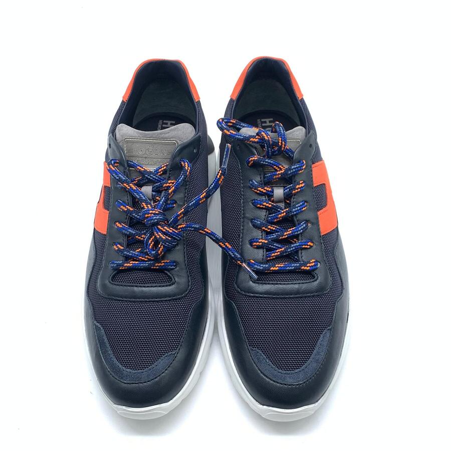 Hogan intractive 3 sneaker blu e arancione