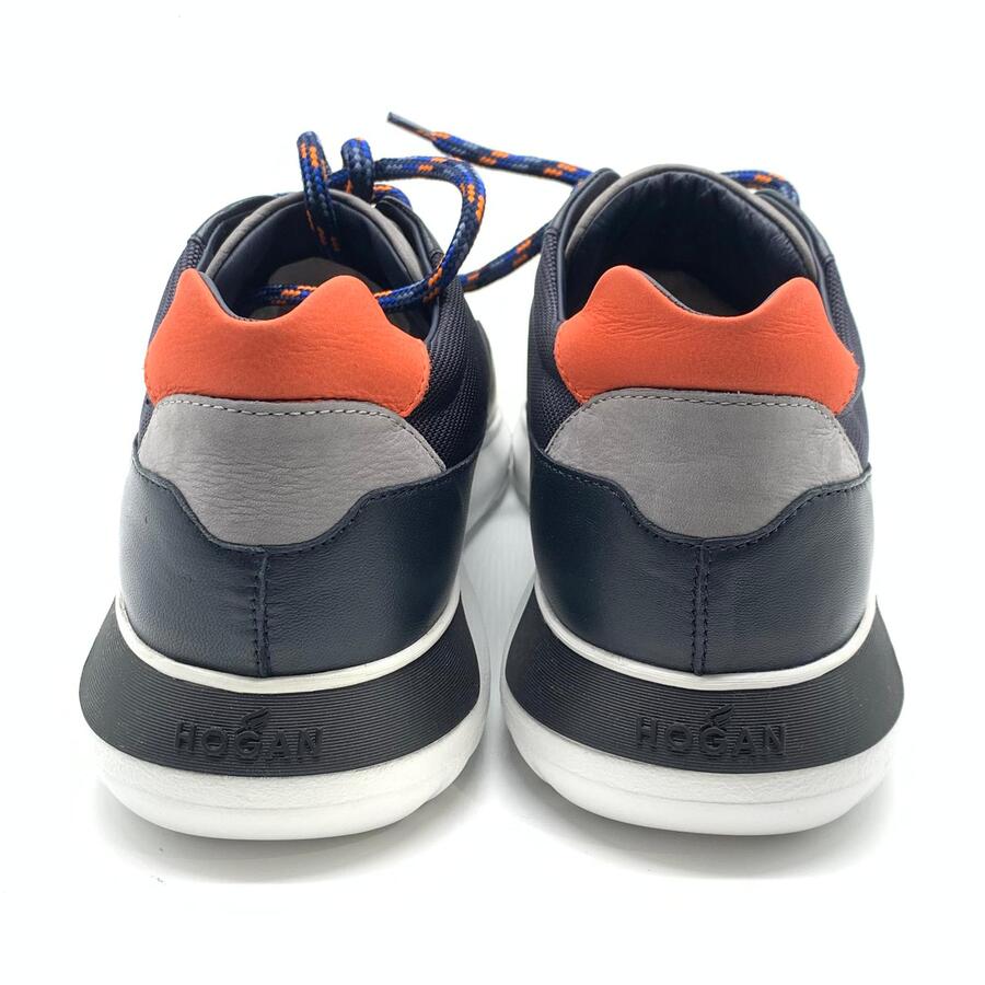 Hogan intractive 3 sneaker blu e arancione