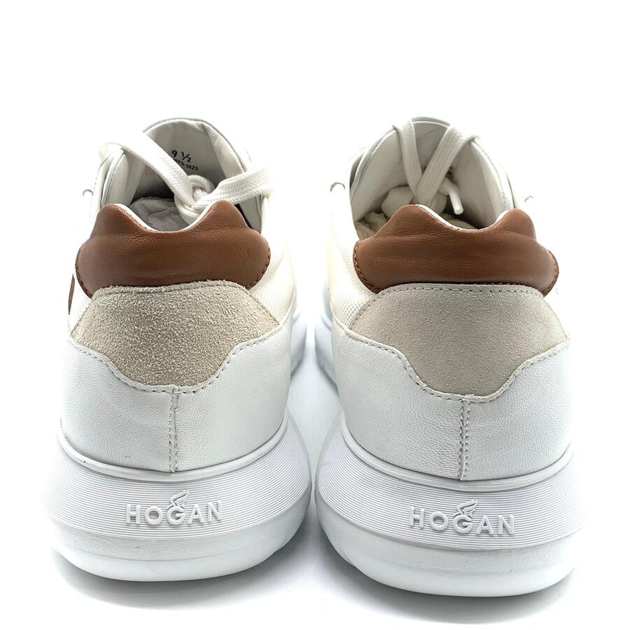 Hogan intractive 3 sneaker bianca e tabacco