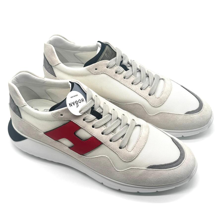 Hogan intractive 3 sneaker bianca H rossa