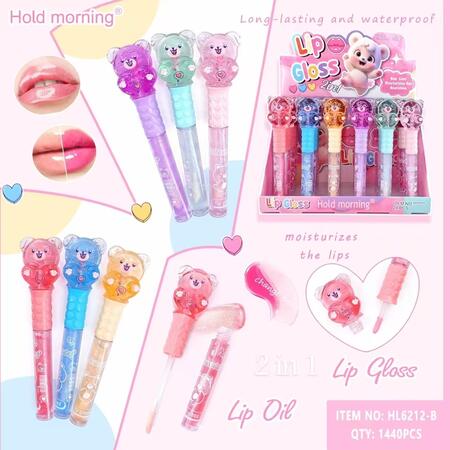 HOLD MORNING 2 IN 1 LIP GLOSS & LIP OIL [Conf. da 24 pezzi]