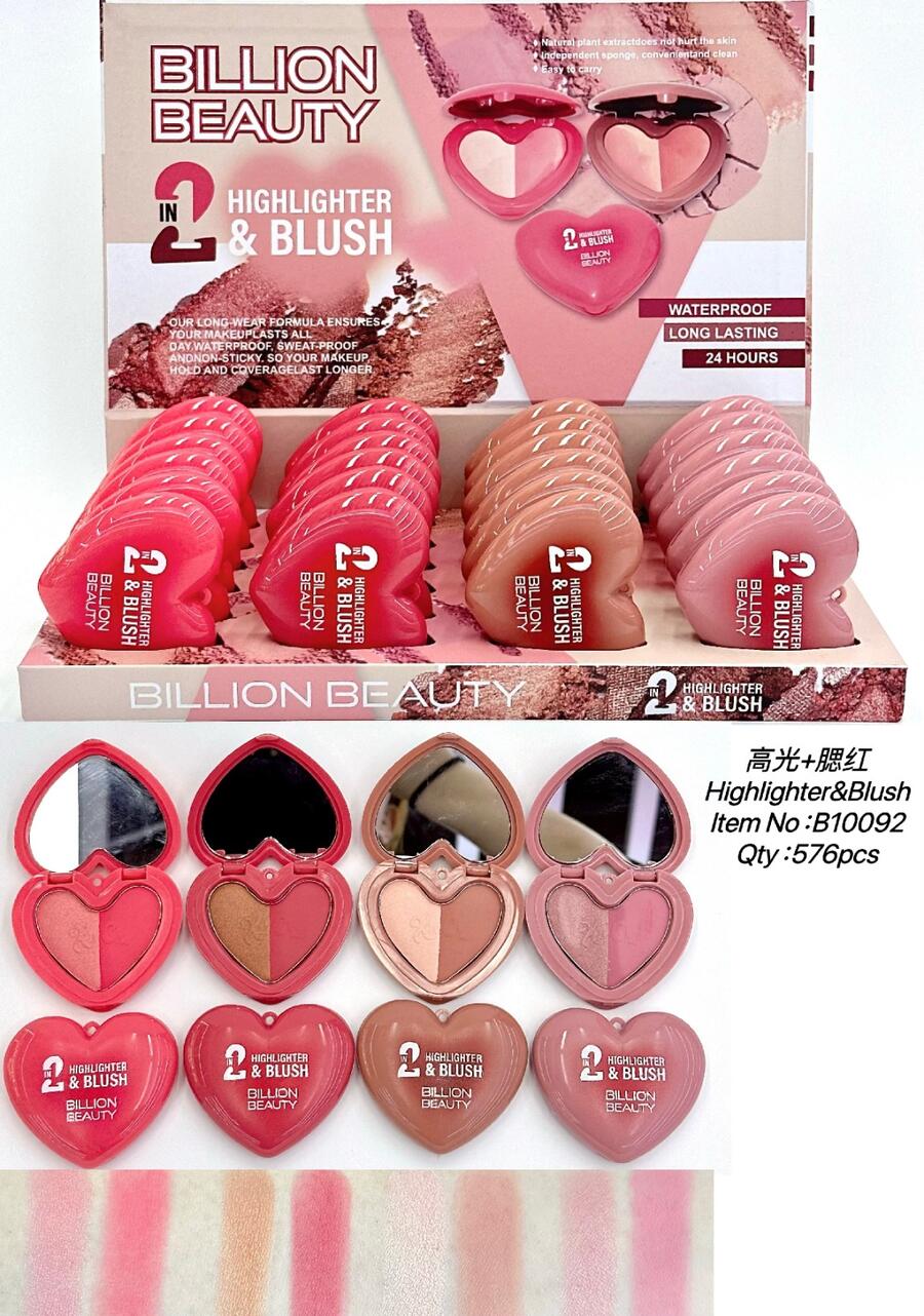 BILLION BEAUTY 2 IN 1 ILLUMINANTE & BLUSH [Conf. da 24 pezzi]