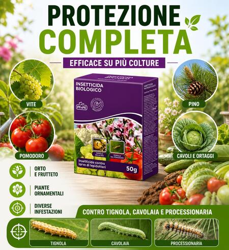 Adama Lepinox Plus Insetticida Biologico a base di Bacillus Thuringiensis larve lepidotteri