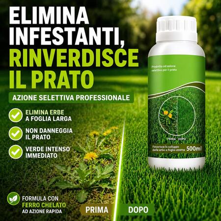 Adama Selecta Diserbante foglia larga erbicida naturale prato rinverdente 600 ml