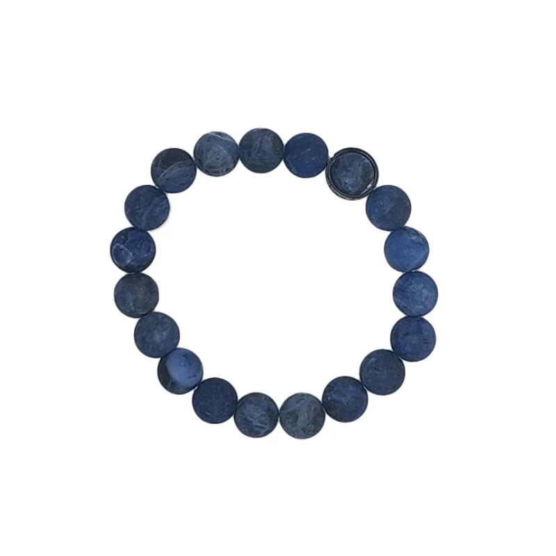 Le Origini - Bracciale Sodalite satinato 8mm