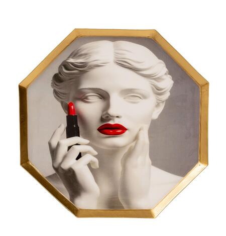 Palais Royal vassoio rossetto funky tray metallo smaltato 25x25 cm.