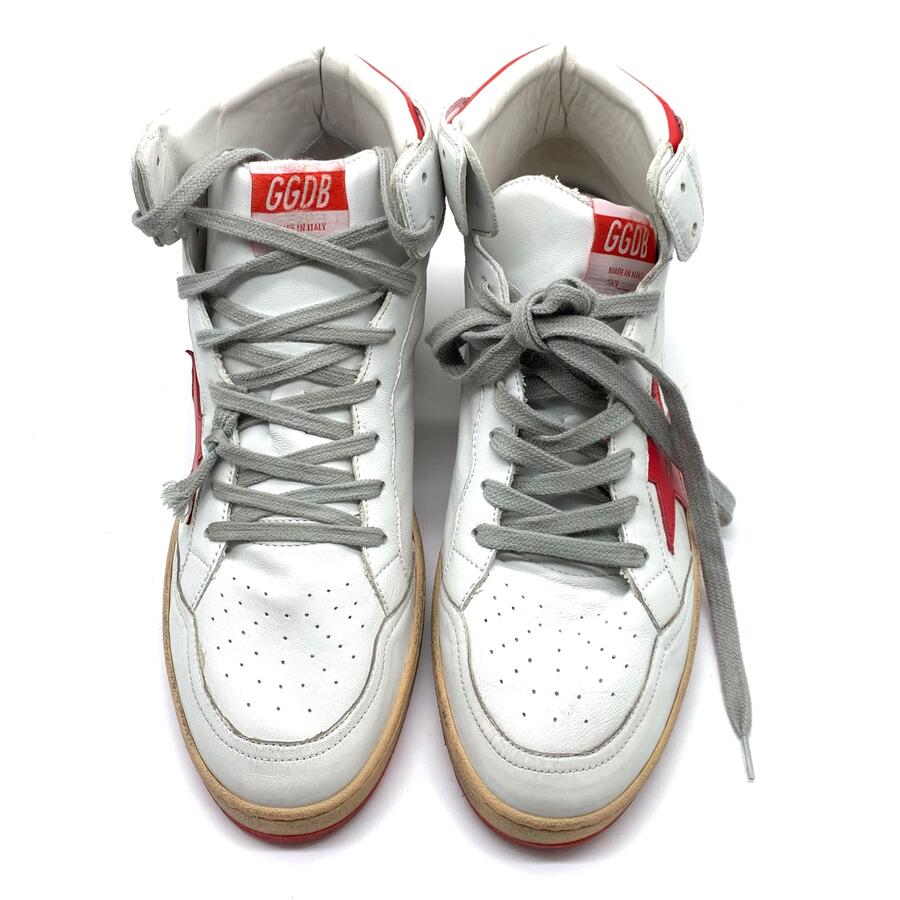 Golden Goose Sneakers rosse e bianche  Sky star