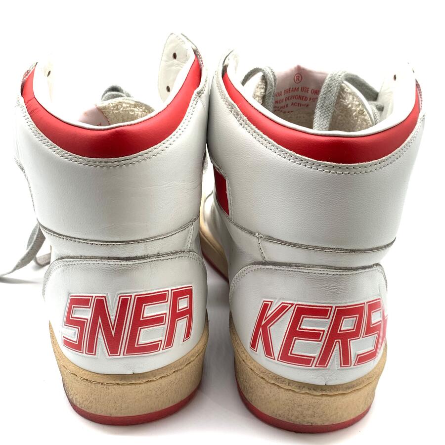 Golden Goose Sneakers rosse e bianche  Sky star