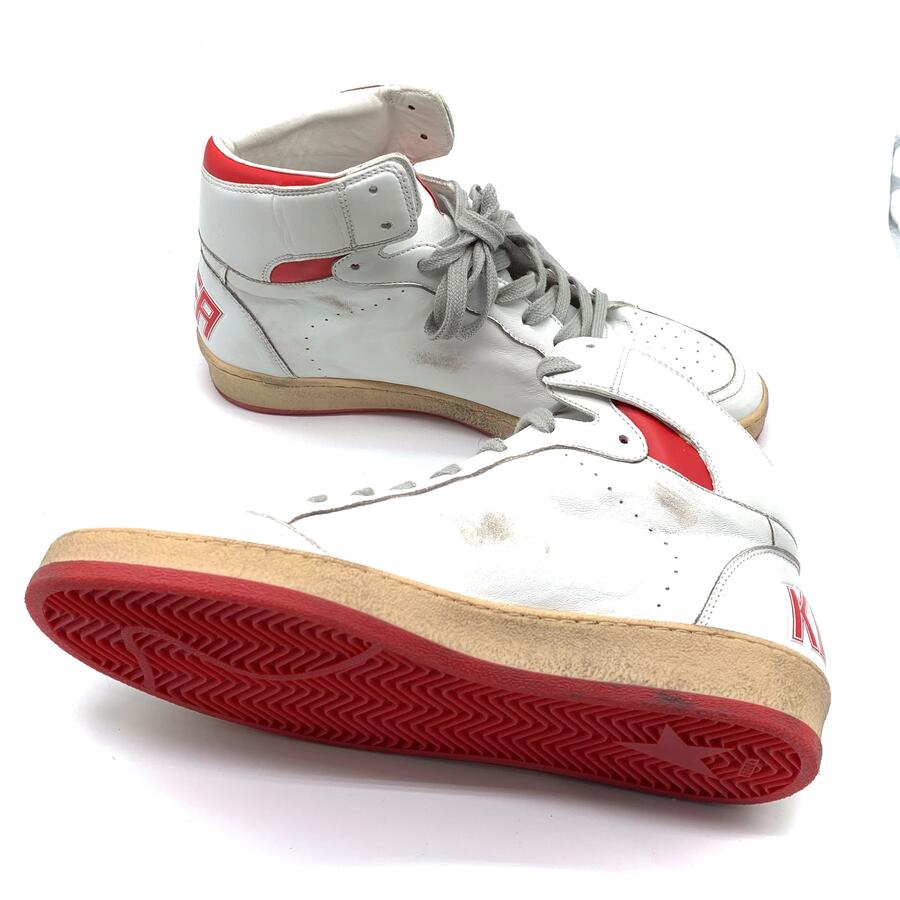 Golden Goose Sneakers rosse e bianche  Sky star