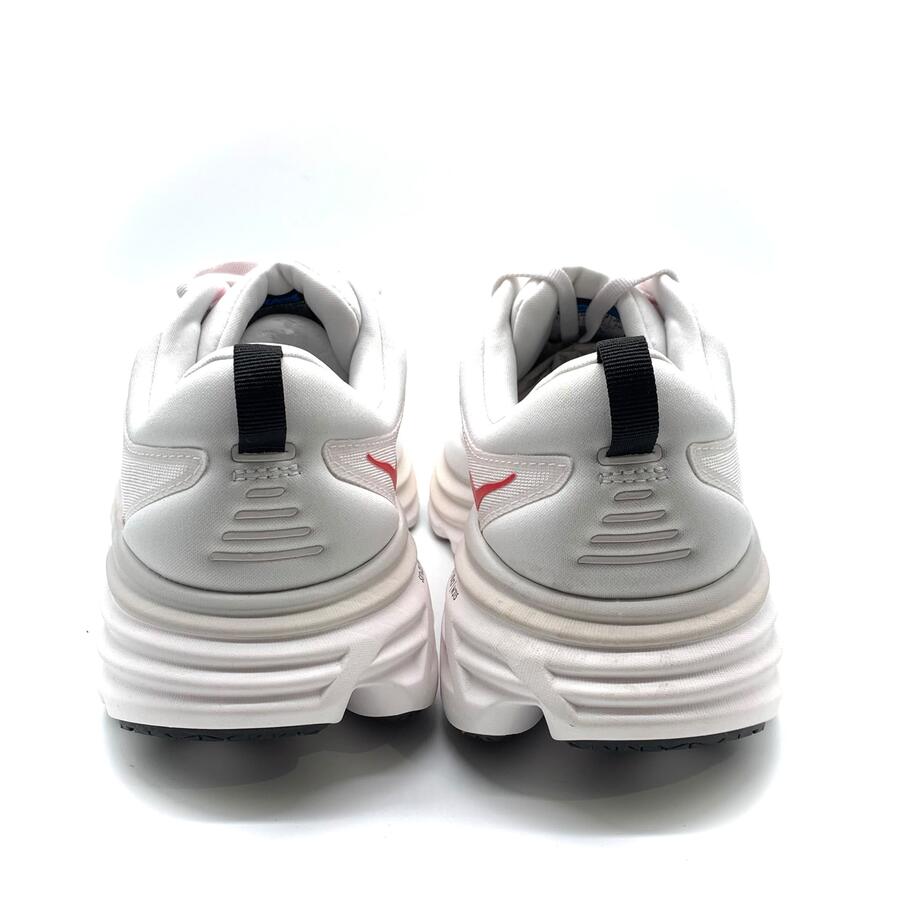 Hoka sneaker bianco e rosso bondi 8