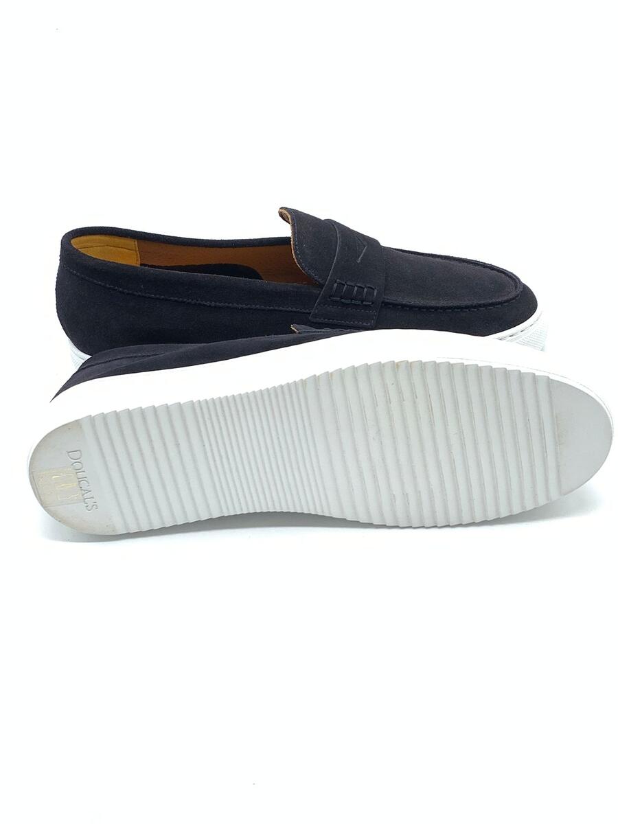 Doucal’s  Mocassino Blu Scamosciato 