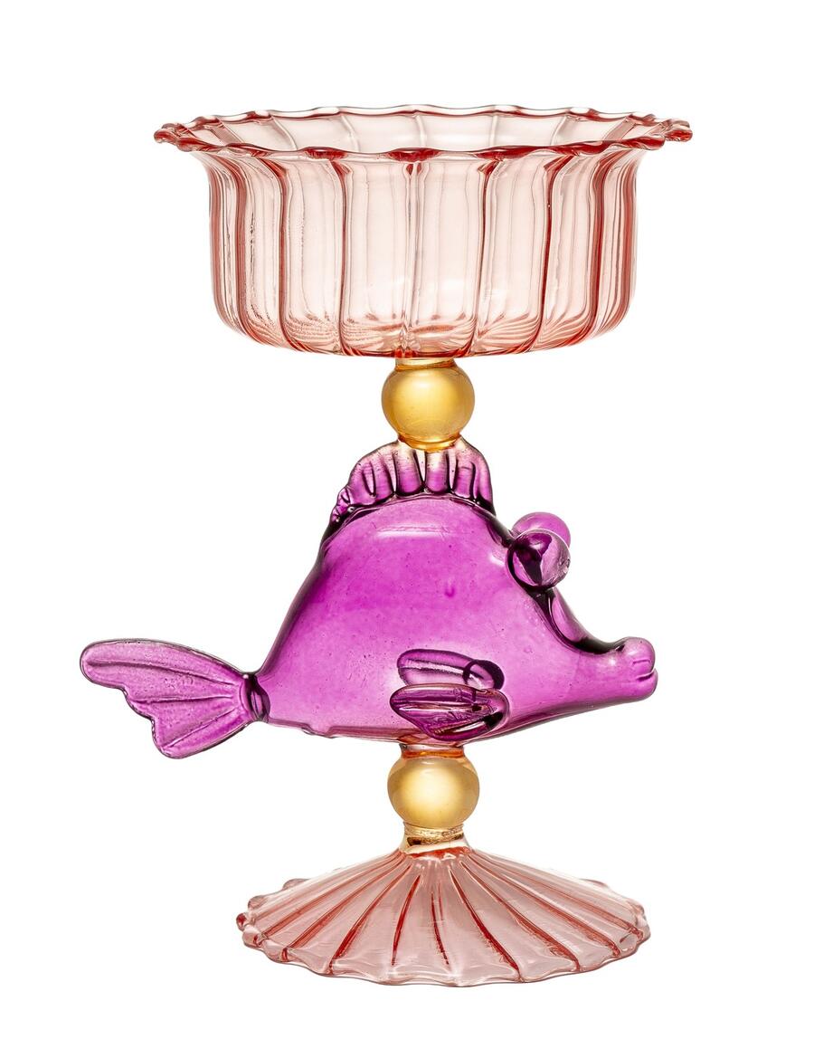 Palais Royal coppa pesce happy hour on the beach vetro 11x18 cm.