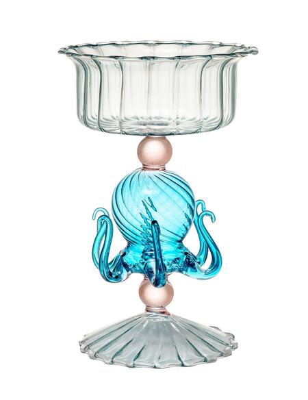 Palais Royal coppa octopus happy hour on the beach vetro 11,5x19 cm.