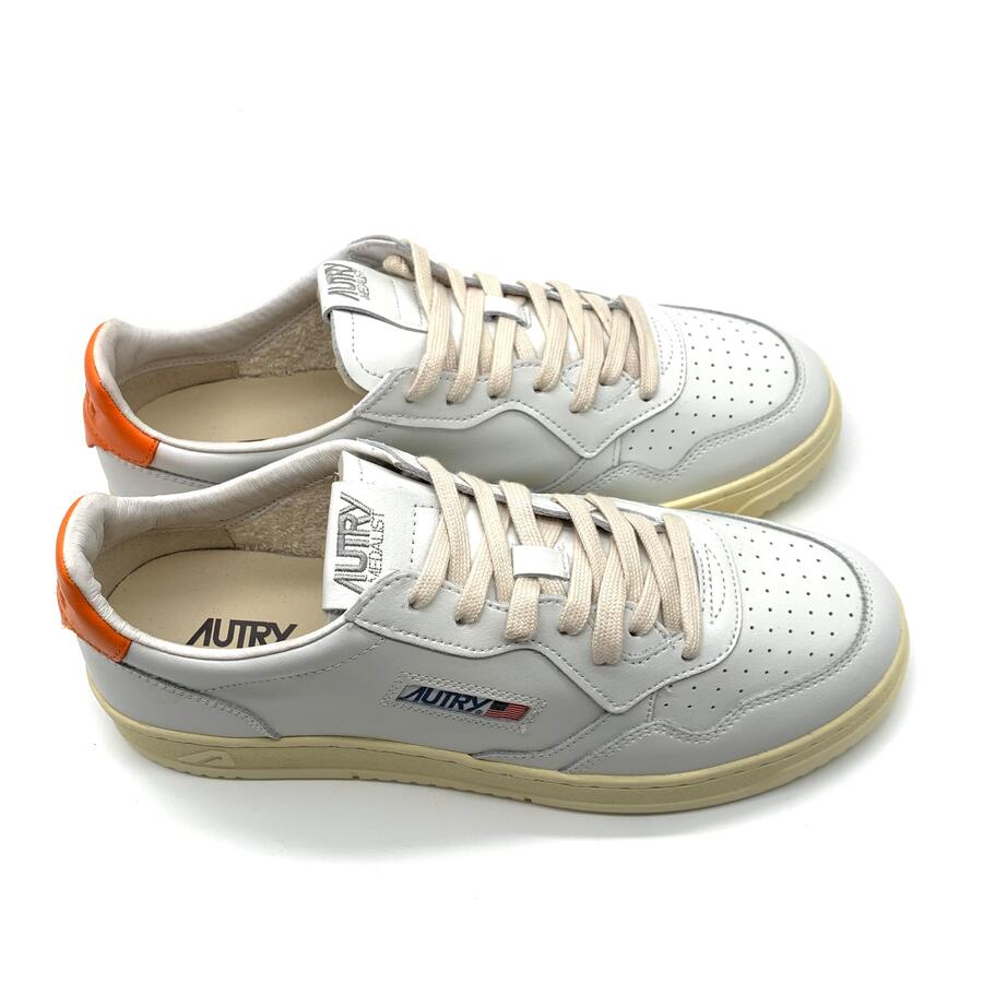 Autry medalist low man bianche e arancio
