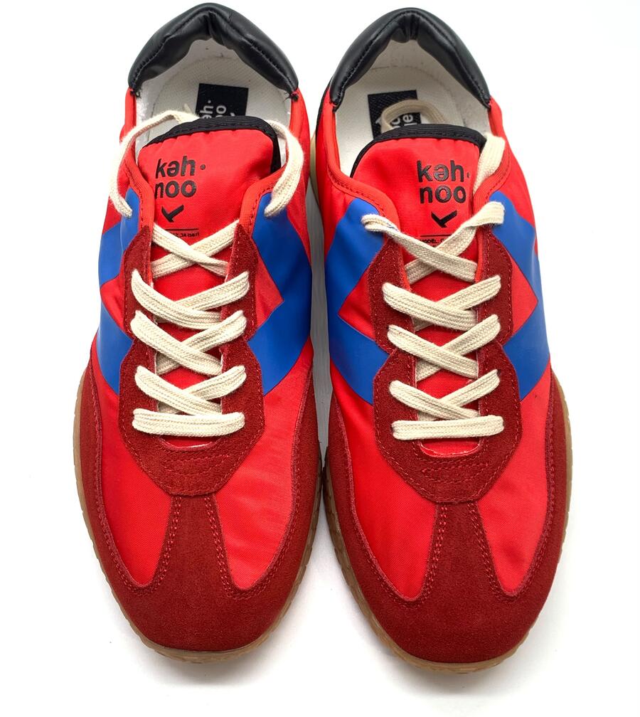 Keh•noo sneaker rossa e blu