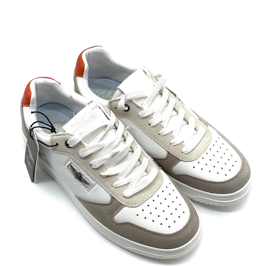 Aeronautica militare sneaker bianco arancio