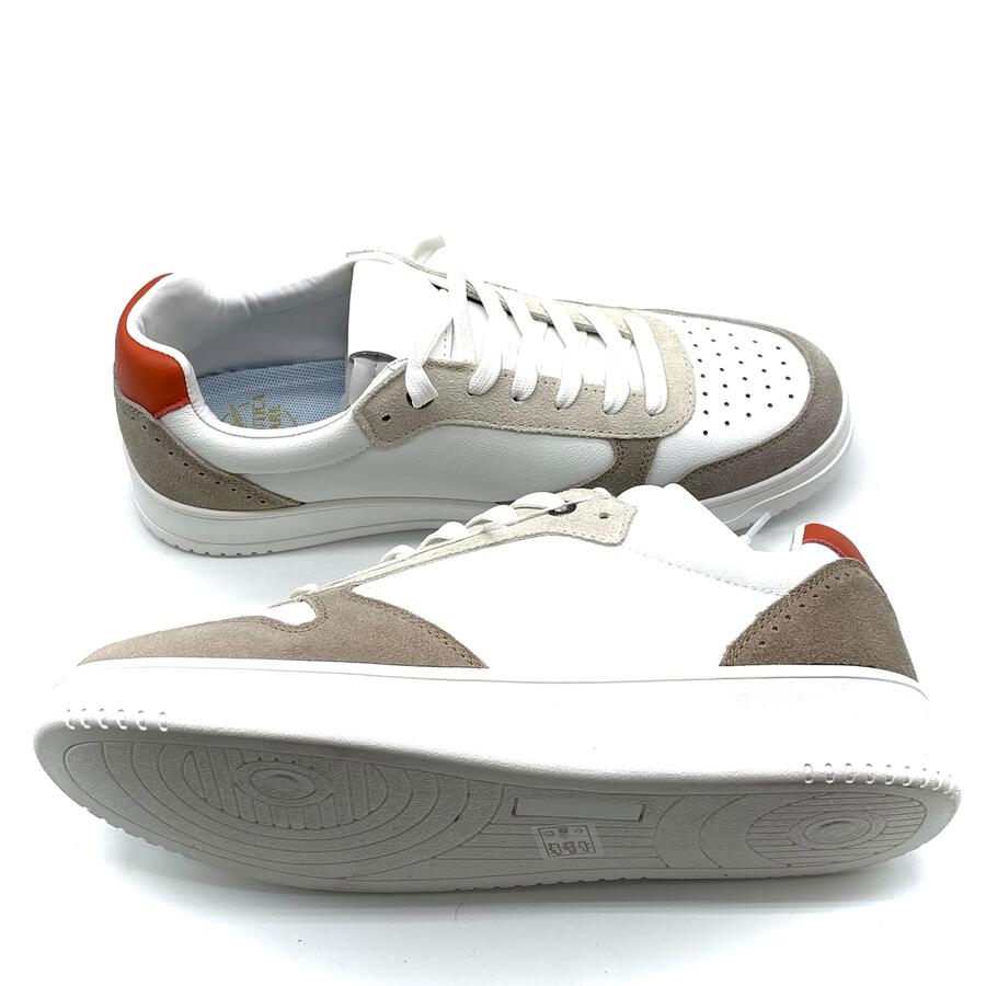Aeronautica militare sneaker bianco arancio