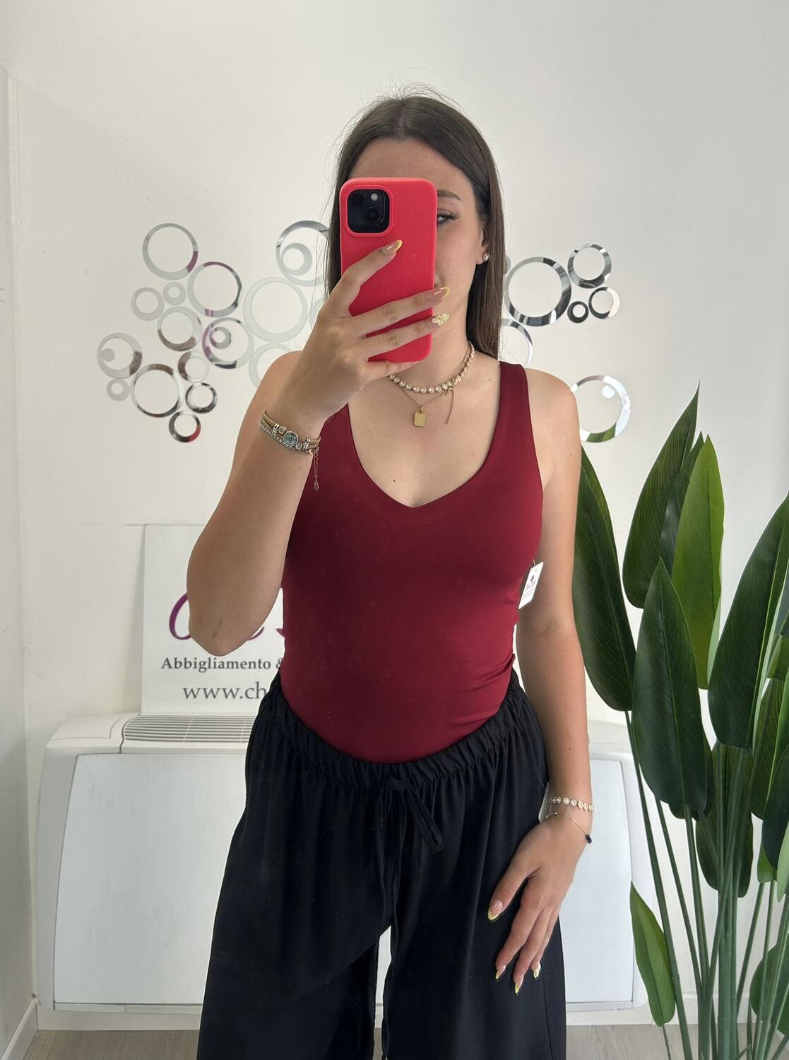 NOVITÀ Body scollo a V fronte/retro