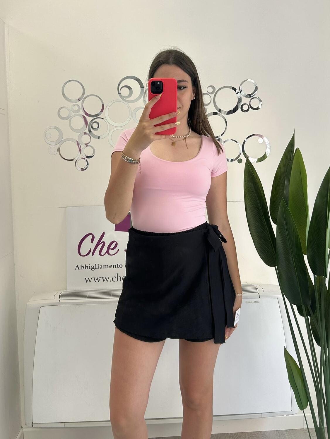 NOVITÀ Panta gonna effetto lino a portafoglio 