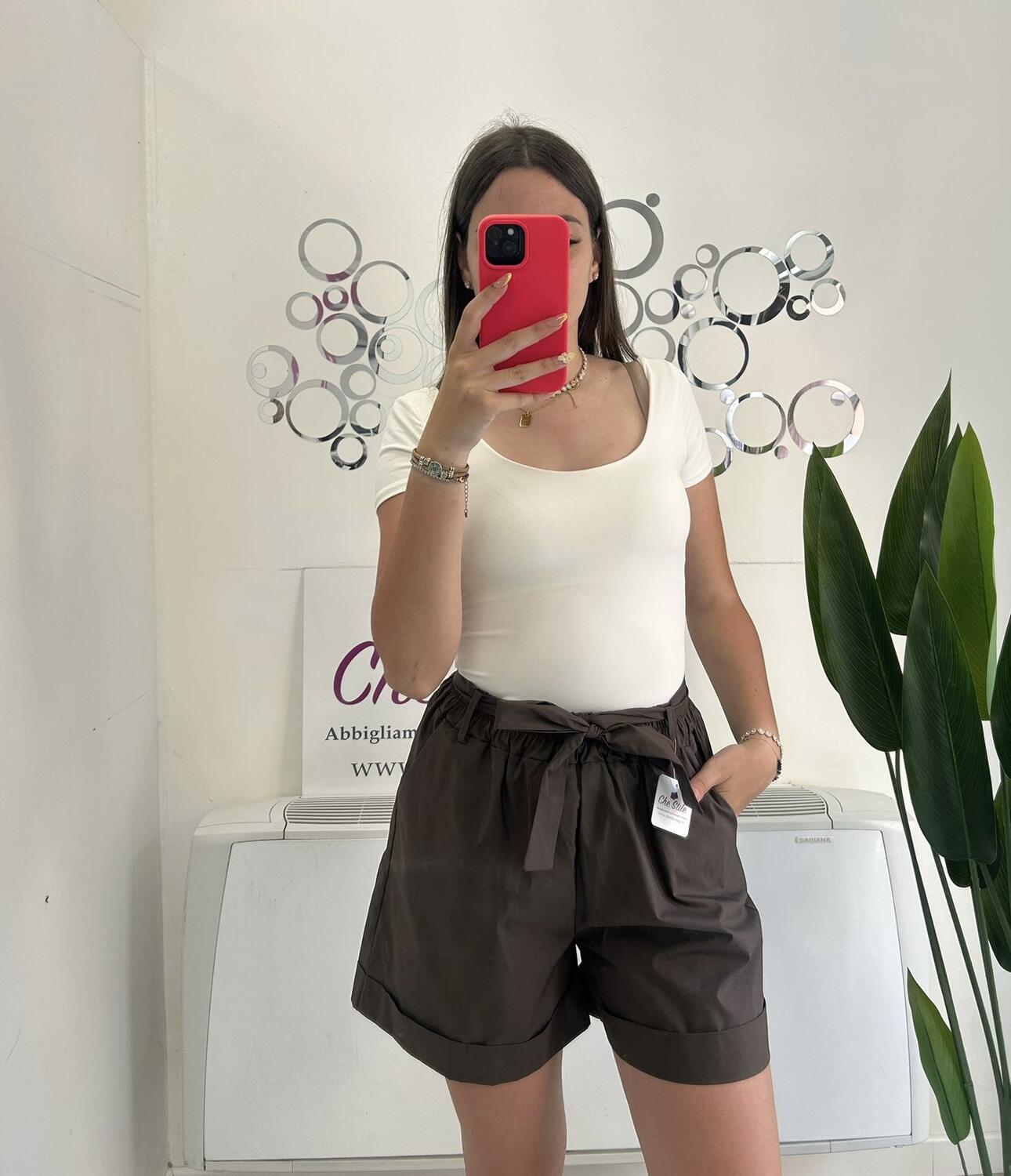 NOVITÀ Shorts in cotone con fiocco 