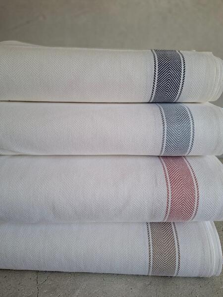 tessuto cotone spigato larghezza 60 cm - taglio da 1 mt