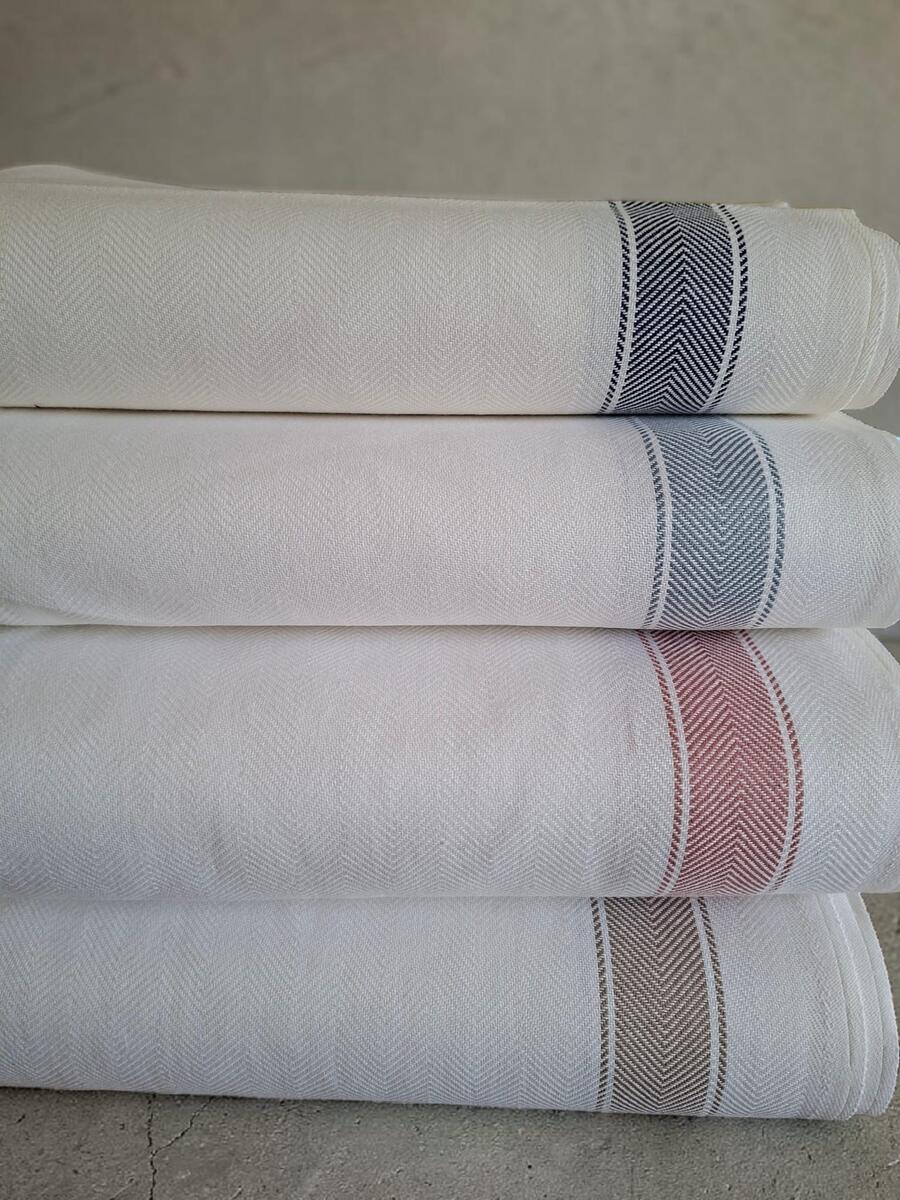 tessuto cotone spigato larghezza 60 cm - taglio da 1 mt