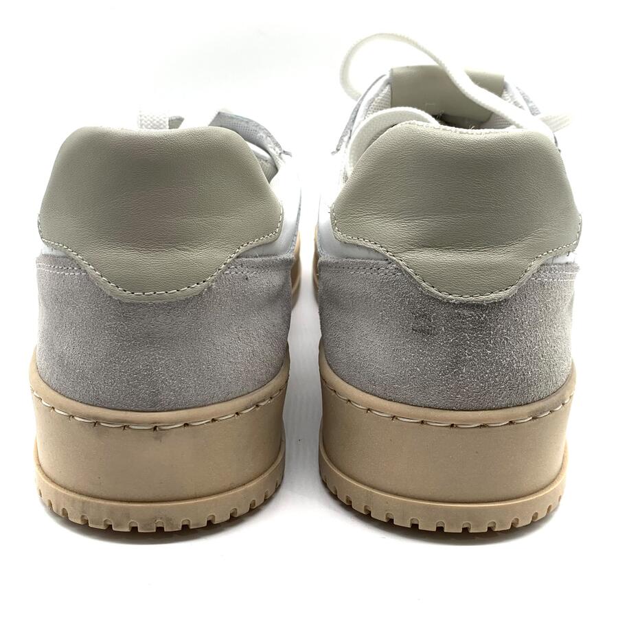 Sneaker V2 in vitello bianca e latte
