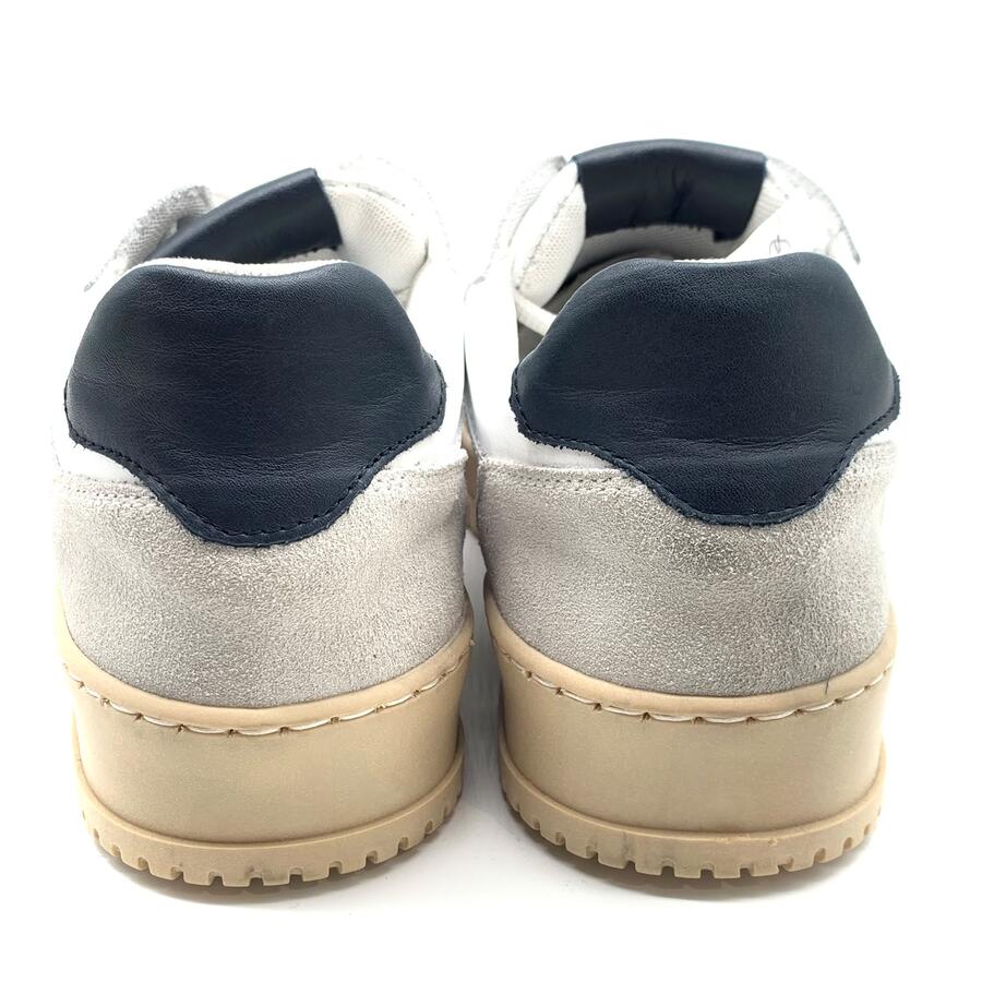 Sneaker V2 in vitello bianca e blu