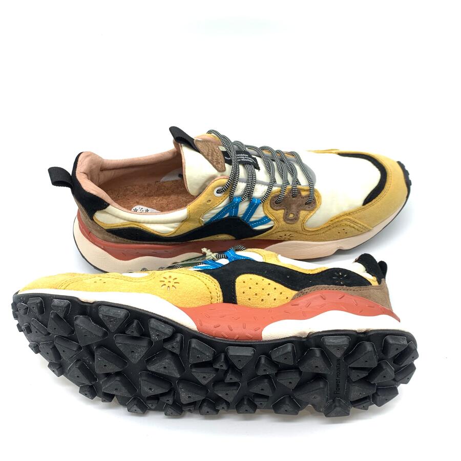 Flower Mountain sneaker yellow and white