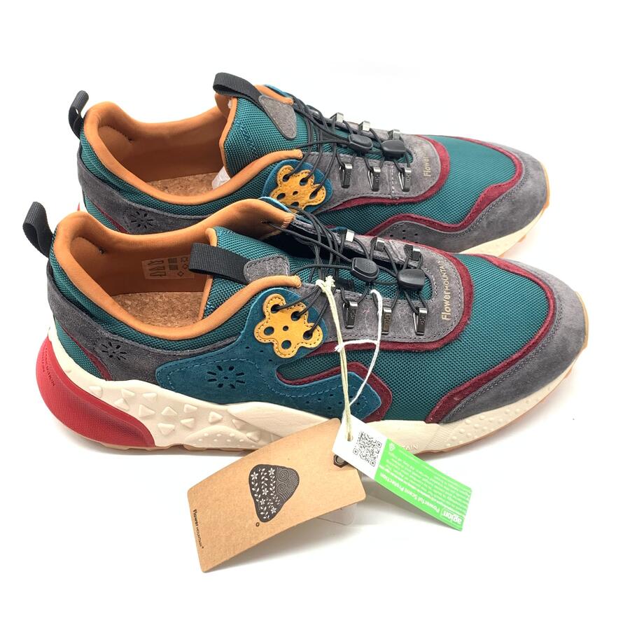 Flower Mountain sneaker antracite verde