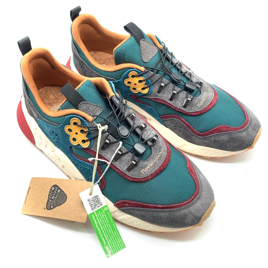 Flower Mountain sneaker antracite verde