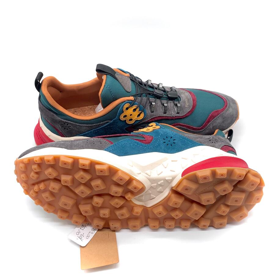 Flower Mountain sneaker antracite verde