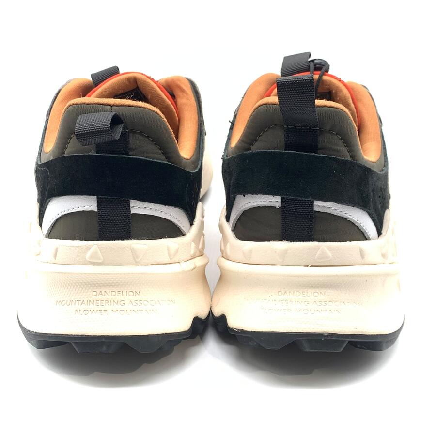 Flower Mountain sneaker arancione e verde