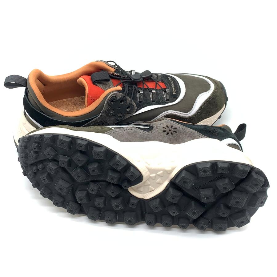 Flower Mountain sneaker arancione e verde