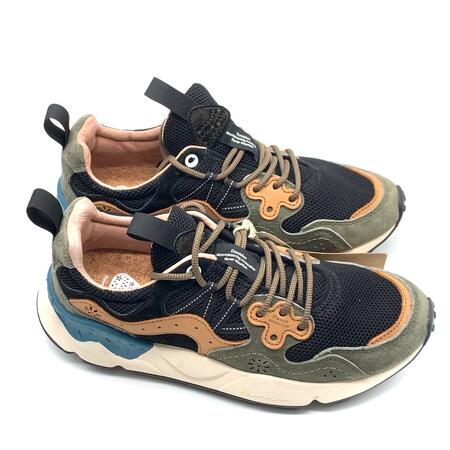 Flower Mountain sneaker nera/verde